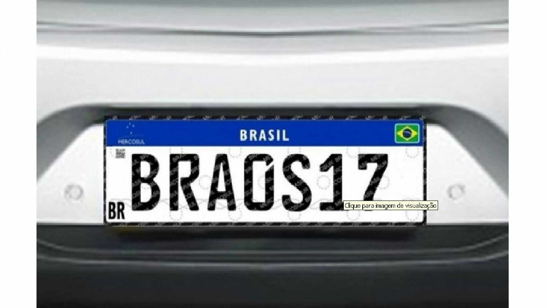 Governo mantém placa padrão Mercosul